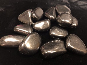Shungite - 2 cm Tumbled Stone - Weight  4g to 6g