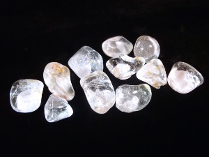 Topaz - 'Silver'  Tumbled  Stone (Selected)