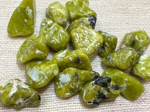 Lizardite - Kaolinite and Serpentine - 6g to 12g Tumbled Stone. (Selected)
