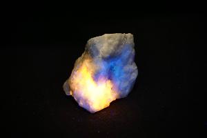 Tugtupite, from Greenland (Fluorescent Under Long Wave UV Light) (REF:TUGUV3)