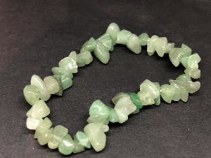 Aventurine - Green Gemstone chip bead bracelet (Selected)