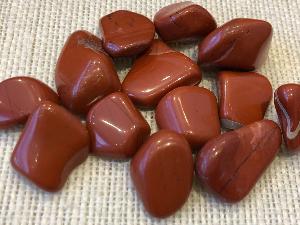 Jasper - Red - 2 to 2.5 cm  Weight 3g to 8g Tumbled Stone (Selected)