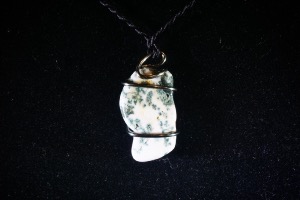 Tree Agate Hand Wired Pendant (No.759)