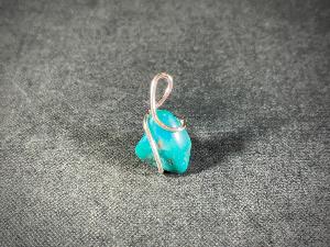 Turquoise Hand Wired Pendant (No.41)