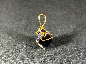Dumortierite Hand Wired Pendant (REF:DUMOHWP2)