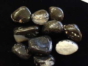 Sardonyx - Black - Tumbled Stone