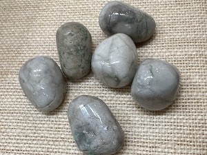 Variscite - White - 'B' grade - 10g to 13g Tumbled Stone (Selected)