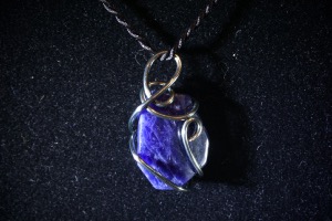 Sodalite Hand Wired Pendant (No.754)