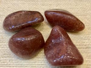 Aventurine - Raspberry -  15g to 20g Tumbled Stone (Selected)