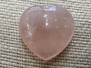 Rose Quartz Crystal Heart (REF:H36)