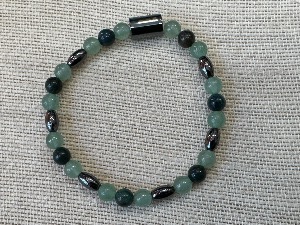 "Protection & Well Being of the Heart" - 19cm Elasticated Bead Bracelet (ref SHMB112526)
