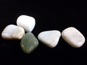 Jadeite - Jade with Actinolite - Tumbled Stone (Medium)