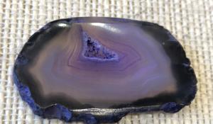 Agate Slice - Dyed Purple Agate (RefPCS9)