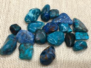 Chrysocolla - Up to 5g Tumbled Stone (Selected)