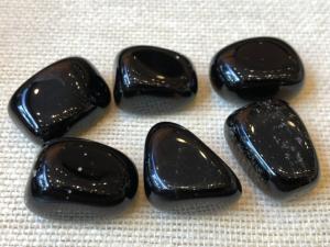 Obsidian - Black - Weight 8 to 10g Tumbled Stone (Selected)