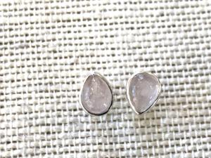 Petalite - Sterling Silver Stud Earrings (Ref E36Stud)