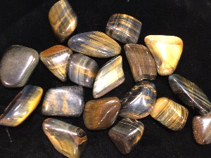 Variegated Tiger Eye - up to 11g Tumbled Stone