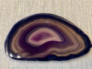 Agate Slice - Dyed Purple (ref DAS101)