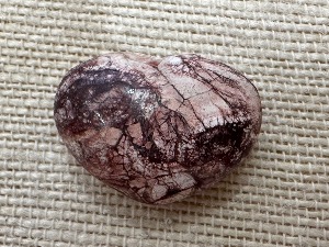 Jasper - Fish Eye Jasper - (Ocean Jasper) Crystal Heart (REF:H42)