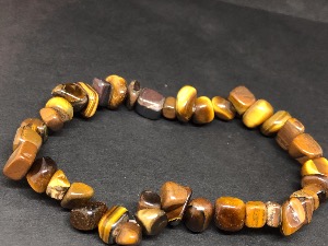 Tiger Eye - Golden -  Gemstone chip bead bracelet (Selected)