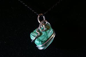 Malachite Hand Wired Pendant (REF:HWMALA1)