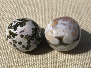 Jasper - Ocean Jasper (Orbicular) - 30g to 40g Tumbled Stone (Selected)