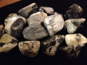 Jasper - Silver Leaf - Tumbled Stone