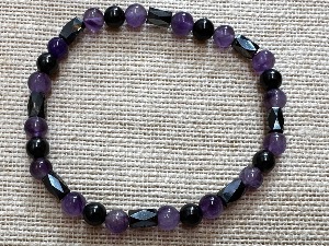 "Protection" - Elasticated Bead Bracelet, Elasticated, Large 22cm (ref1112690)