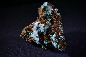 Malachite & Calcite, from Mina Ojuela, Mapimi, Drango, Mexico (REF:RSB27)