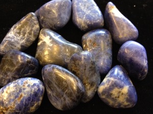 Sodalite - Tumbled Stone - Light Blue & White