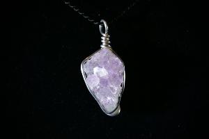 Amethyst Cluster Hand Wired Pendant (REF:ACP2)
