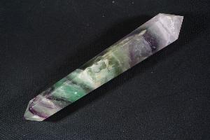 Rainbow Fluorite Double Terminated Faceted Wand (Ref W7)