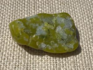 Lizardite - Kaolinite and Serpentine - 14g Tumbled Stone. (Ref IND5)
