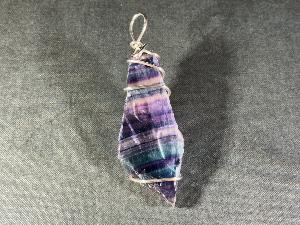 Rainbow Fluorite Hand Wired Pendant (REF:RAINFLUHWP1)