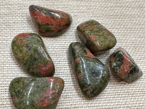 Unakite - 10g to 15g Tumbled Stone (Selected)