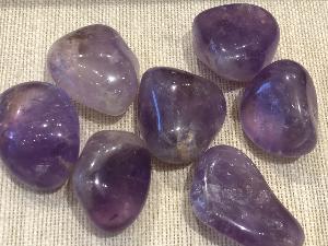 Amethyst - Light colour - 14g to 20g Tumbled Stone (Selected)