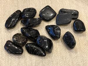 Tourmaline - Black - 2 to 2.5 cm, weight 4g to 8g Tumbled Stone (Selected)