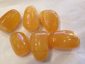 Calcite - Orange - XL Tumbled Stone