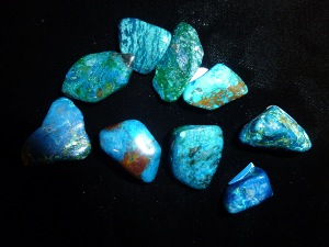 Chrysocolla & Shattuckite - Tumbled Stone (Selected)