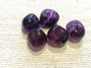Fluorite - ’A’ Purple - 1.5cm Tumbled Stone (Selected)