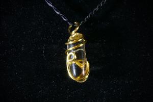 Natural Citrine Hand Wired Pendant (REF:HWNCP5) 