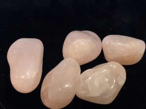 Rose Quartz - Brazilian - 3.5cm to 4.5cm, 35g to 45g - Tumbled Stone