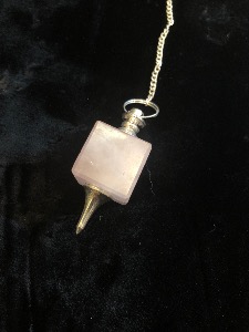 Rose Quartz Cube Pendulum