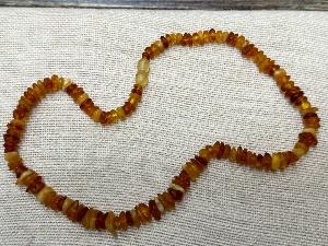 Amber - Milky & Honey colour - 45cm (18inch) Chip Necklace (Ref AMJ5)