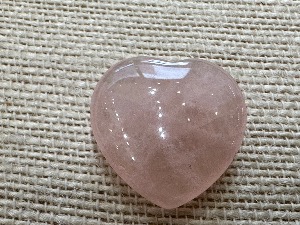 Rose Quartz Crystal Heart (REF:H35)