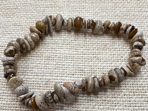 Jasper - Landscape -Gemstone Tumbled bead bracelet (Selected)
