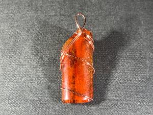Hand Wired Pendant Amber, Baltic (REF:AMB2)