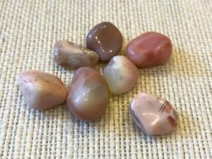 Agate - Pink - Tumbled Stone (Selected)