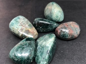 Apatite  - Blue - 2 cm Tumbled Stone.