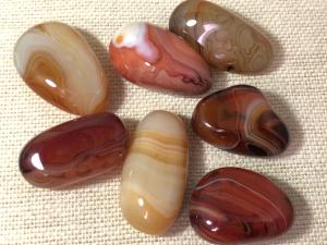 Agate - Banded - Madagascan - 3 to 4cm Tumbled Stone (Selected)   